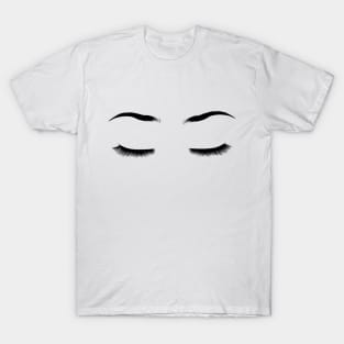 Eyelashes Sleep Slay Girl Boss Chic Makeup Lover T-Shirt